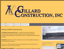Tablet Screenshot of gillardconstructionlv.com